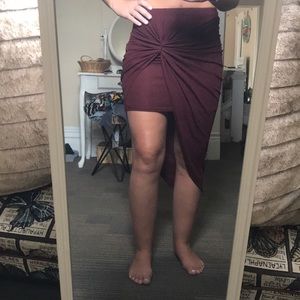 Charlotte Russe skirt! Maroon color.